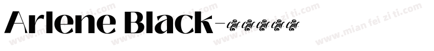 Arlene Black字体转换
